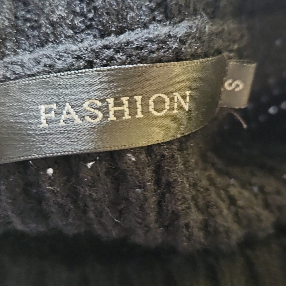 Fashion Black Acrylic Sweater - Picture 12 of 13